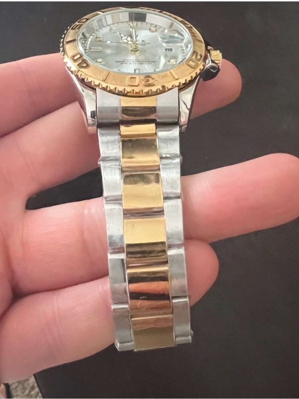 New Luxury Watch Men's Two Tone Gold/Silver 43mm - Picture 2 of 4